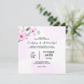 Conception de carte d'invitation de fleur de coule (Debout devant)