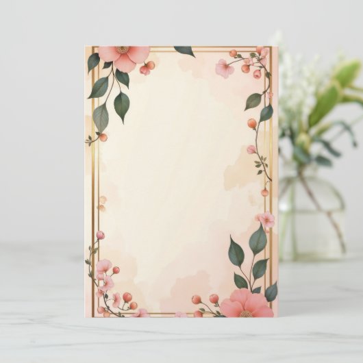 Conception de carte d'invitation de luxe (Debout devant)