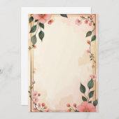 Conception de carte d'invitation de luxe (Devant / Derrière)