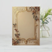 Conception de carte d'invitation de luxe (Debout devant)