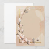 Conception de carte d'invitation de luxe (Devant / Derrière)