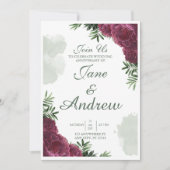 Conception de carte d'invitation de mariage (Devant)