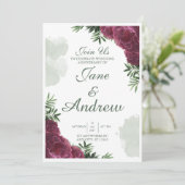 Conception de carte d'invitation de mariage (Debout devant)