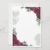 Conception de carte d'invitation de mariage (Dos)