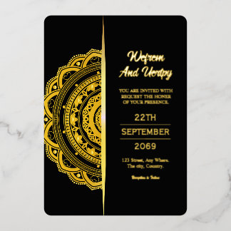 Conception de carte d'invitation de mariage de lux