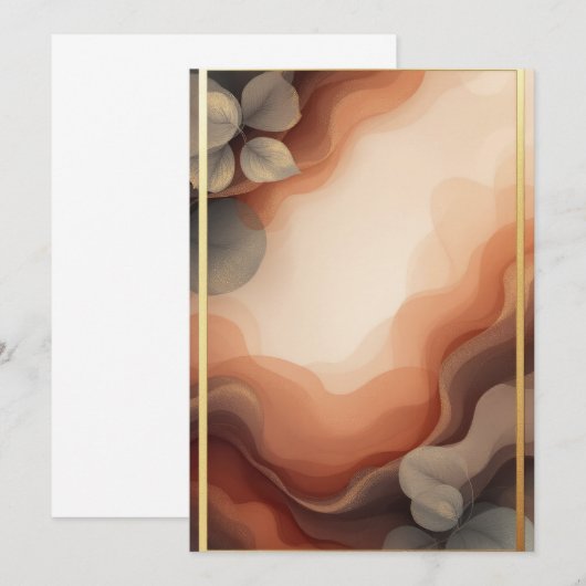 Conception de carte d'invitation de PREMIUM (Devant / Derrière)