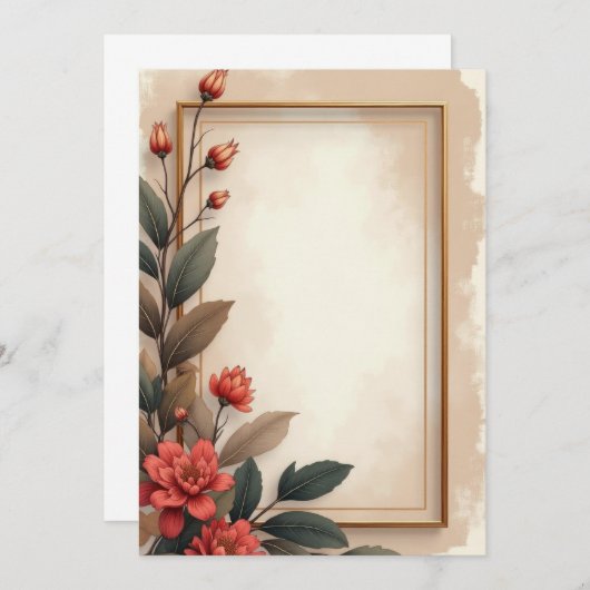 Conception de carte d'invitation de PREMIUM (Devant / Derrière)