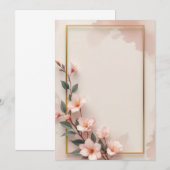 Conception de carte d'invitation de PREMIUM (Devant / Derrière)