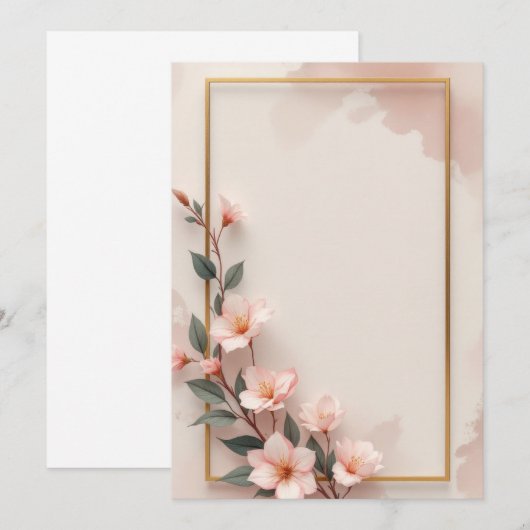 Conception de carte d'invitation de PREMIUM (Devant / Derrière)