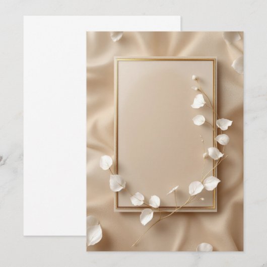 Conception de carte d'invitation de PREMIUM (Devant / Derrière)