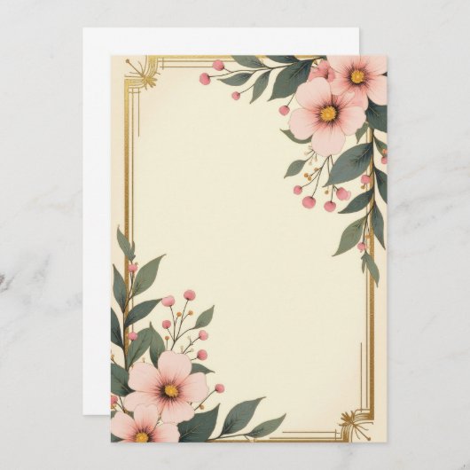 Conception de carte d'invitation de PREMIUM (Devant / Derrière)