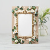 Conception de carte d'invitation PREMIUM (Debout devant)