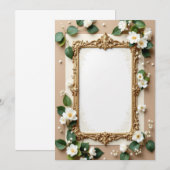 Conception de carte d'invitation PREMIUM (Devant / Derrière)