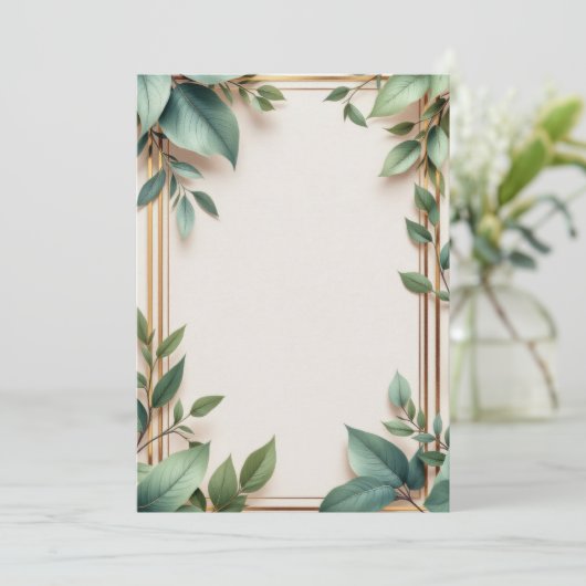 Conception de carte d'invitation PREMIUM (Debout devant)