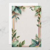 Conception de carte d'invitation PREMIUM (Devant / Derrière)