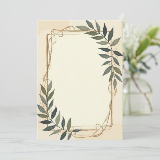 Conception de carte d'invitation PREMIUM (Debout devant)