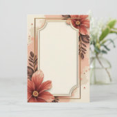 Conception de carte d'invitation PREMIUM (Debout devant)