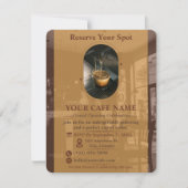 Conception de carte d'invitation RSVP pour l'ouver (Devant)