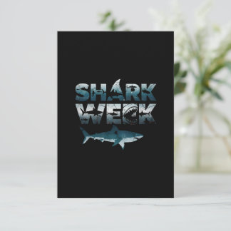 Conception de carte d'invitation SHARK & WSOM"