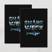 Conception de carte d'invitation SHARK & WSOM" (Devant / Derrière)