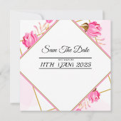 Conception de carte faire-part de mariage (Dos)