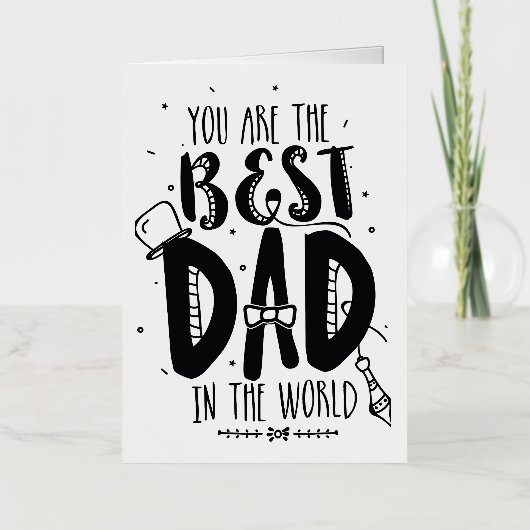 Conception de carte fête des pères (Recto)