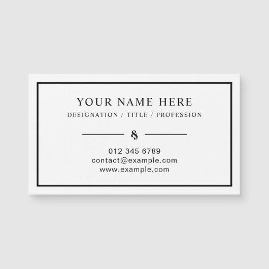 Conception de carte magnétique professionnelle pou (Devant)