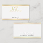 Conception de carte moderne élégante minimaliste a (Devant / Derrière)