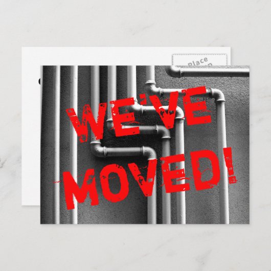 Conception de carte postale mobile du pipeline de  (Devant / Derrière)