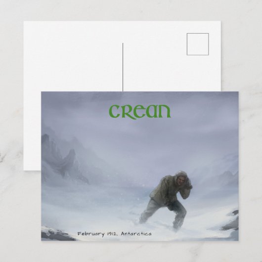 Conception de carte postale Tom Crean (Devant / Derrière)