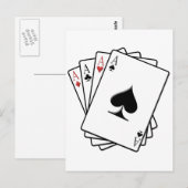 Conception de cartes de lecture quatre as (Devant / Derrière)