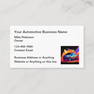 Conception de Cartes de Visite Bold Automotive Ser