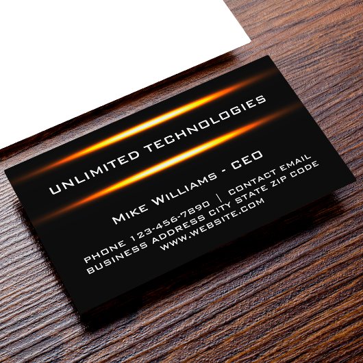 Conception de Cartes de Visite Cool Technologie