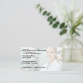 Conception de cartes de visite de pharmacie pharma (Debout devant)