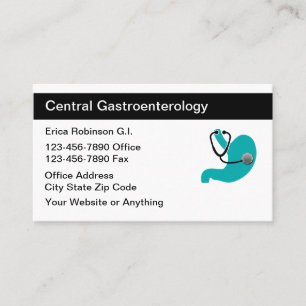 Conception de Cartes de Visite Médicales de Gastro