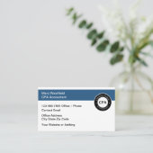 Conception de cartes de visite pour comptable CPA (Debout devant)