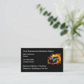 Conception de cartes de visite pour services autom (Debout devant)