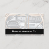 Conception de cartes de visite rétro automobiles (Devant)