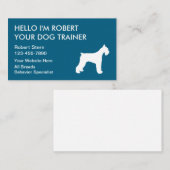 Conception de cartes de visite simple pour la form (Devant / Derrière)