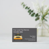 Conception de Cartes de Visite Simple Taxi (Debout devant)