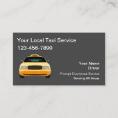 Conception de Cartes de Visite Simple Taxi (Devant)