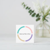 Conception de Cartes de Visite Tendance Couleur Pa (Debout devant)