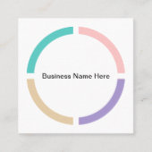 Conception de Cartes de Visite Tendance Couleur Pa (Devant)