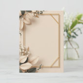 Conception de Cartes d'Invitation PREMIUM (Debout devant)