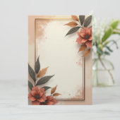 Conception de Cartes d'Invitation PREMIUM (Debout devant)