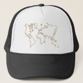 conception de casquette de carte du monde (Devant)