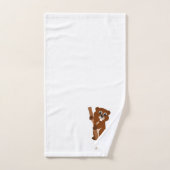 Conception de castor Monogrammé (Serviette à main)
