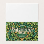 Conception de célébration du trèfle irlandais (Outside Unfolded)
