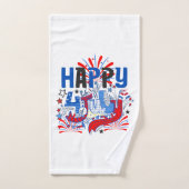 Conception de célébration patriotique du 4 juillet (Serviette à main)