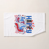 Conception de célébration patriotique du 4 juillet (Serviette à main)